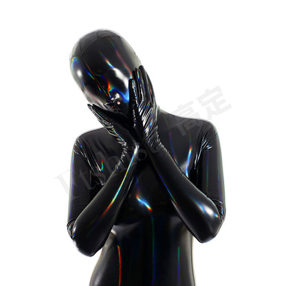 Latex Spandex - Rainbow Laser Zentai Suit