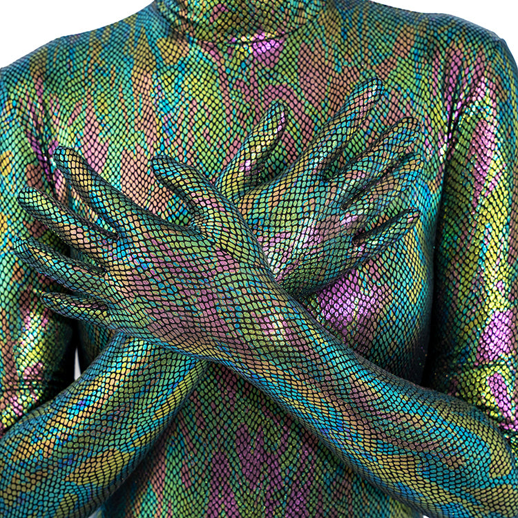 Gold stamping - Scales Zentai Suit