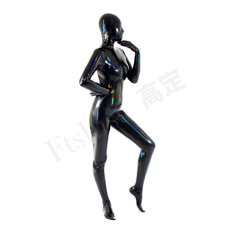 Latex Spandex - Rainbow Laser Zentai Suit