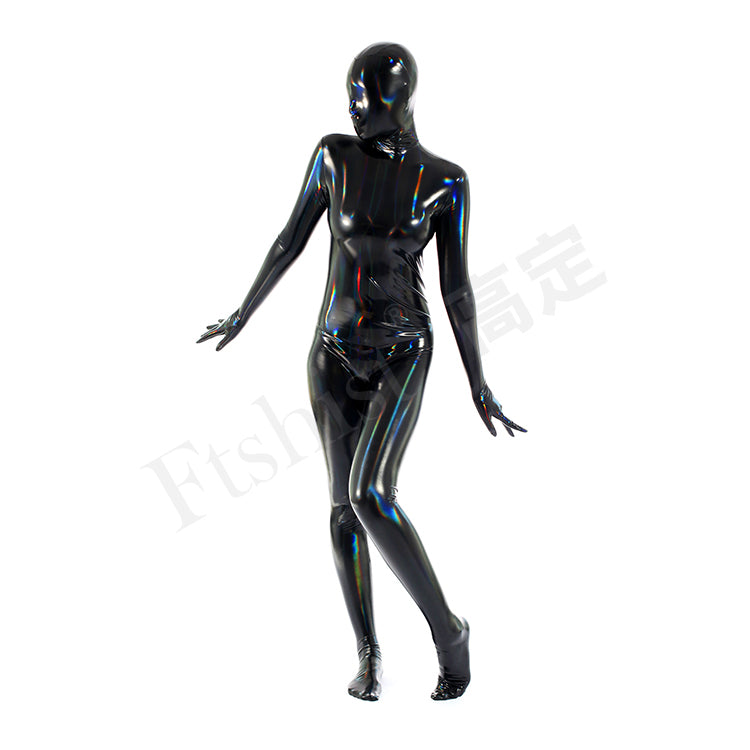 Latex Spandex - Rainbow Laser Zentai Suit