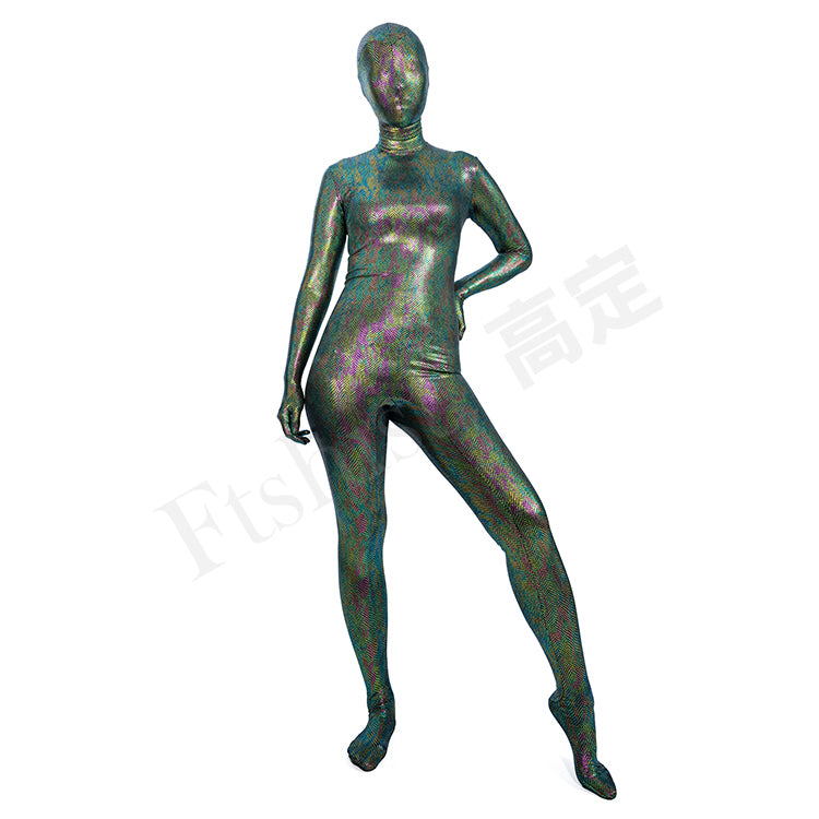 Gold stamping - Scales Zentai Suit