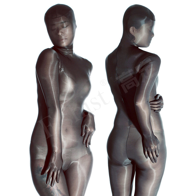 Ultra-thin glossy stockings Zentai Suit