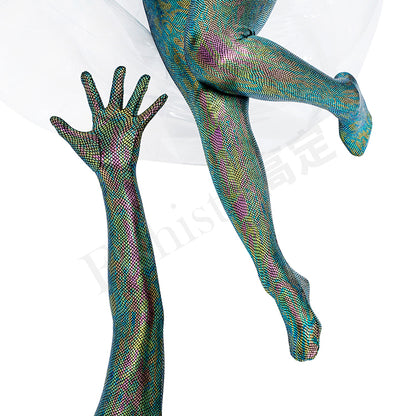 Gold stamping - Scales Zentai Suit