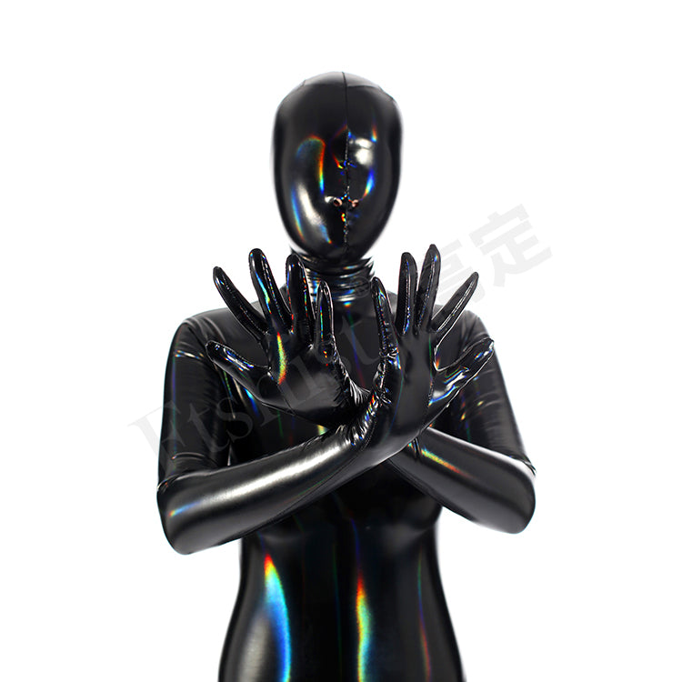 Latex Spandex - Rainbow Laser Zentai Suit