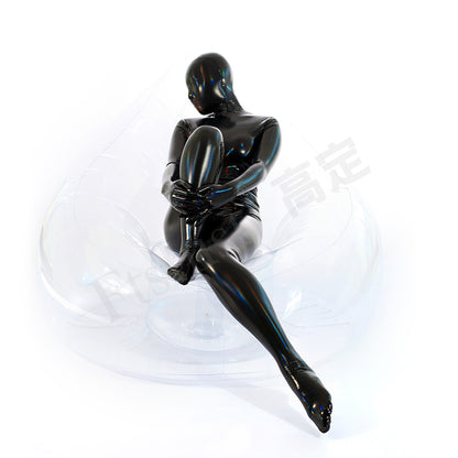 Latex Spandex - Rainbow Laser Zentai Suit