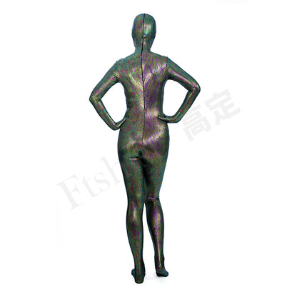 Gold stamping - Scales Zentai Suit