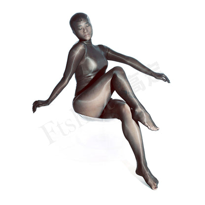 Ultra-thin glossy stockings Zentai Suit