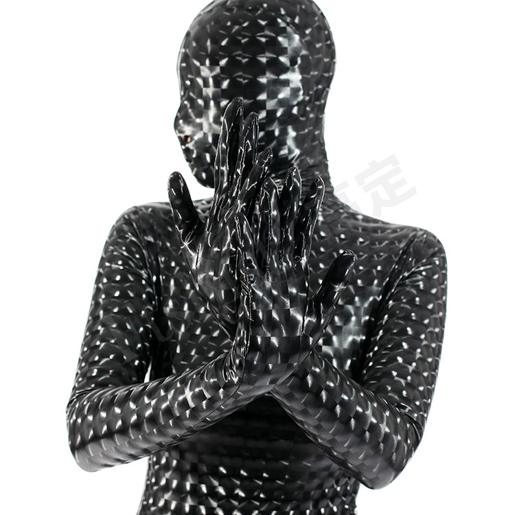 Latex Spandex - Optical Square Zentai Suit