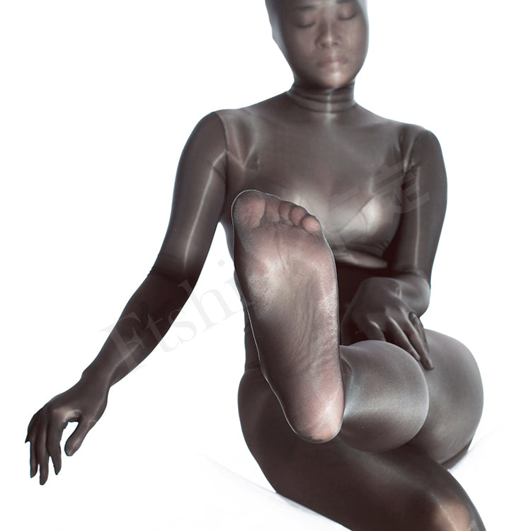 Ultra-thin glossy stockings Zentai Suit