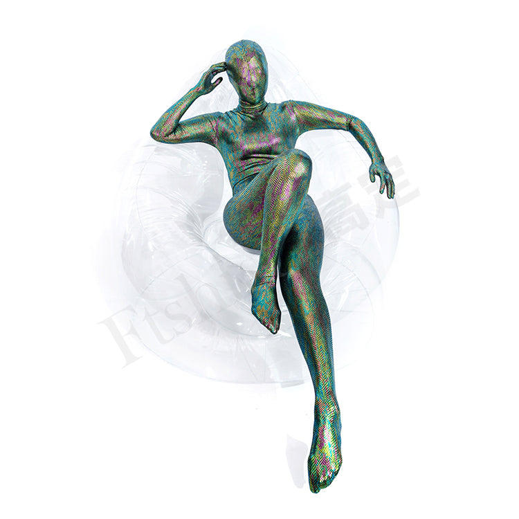 Gold stamping - Scales Zentai Suit